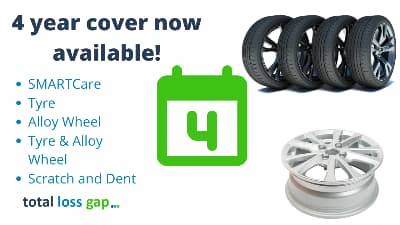 Tyre Insurance, Alloy Wheel Insurance, SMARTCare Insurance, Scratch and Dent Insurance