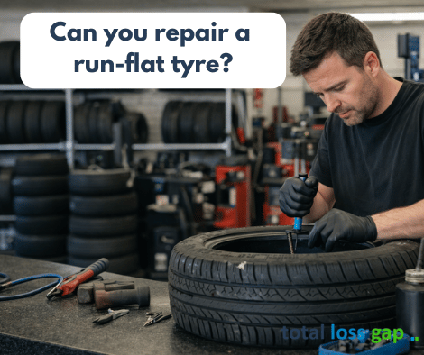 Can you repair a run flat tyre? 