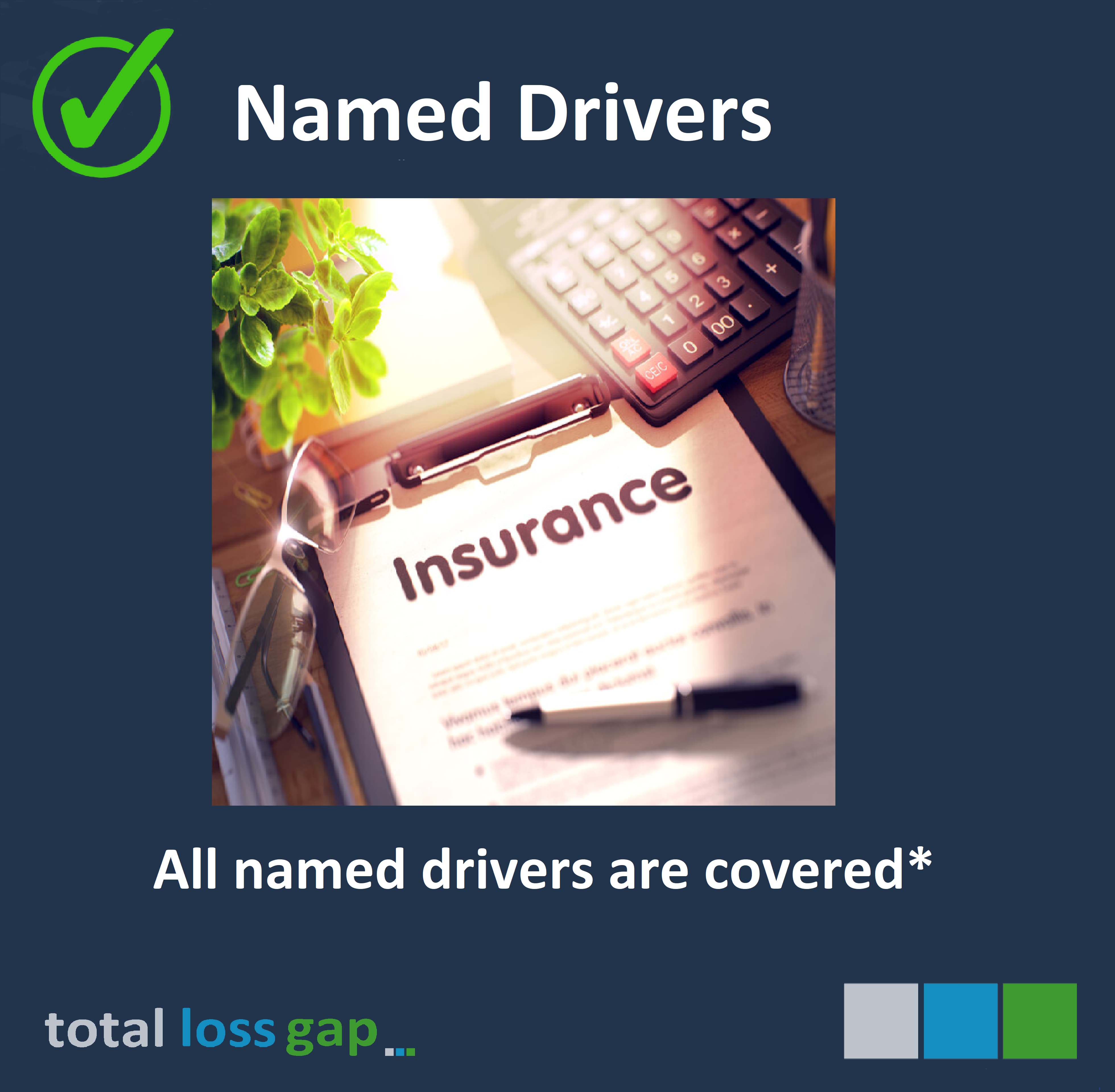 All named drivers are covered. T&C's apply