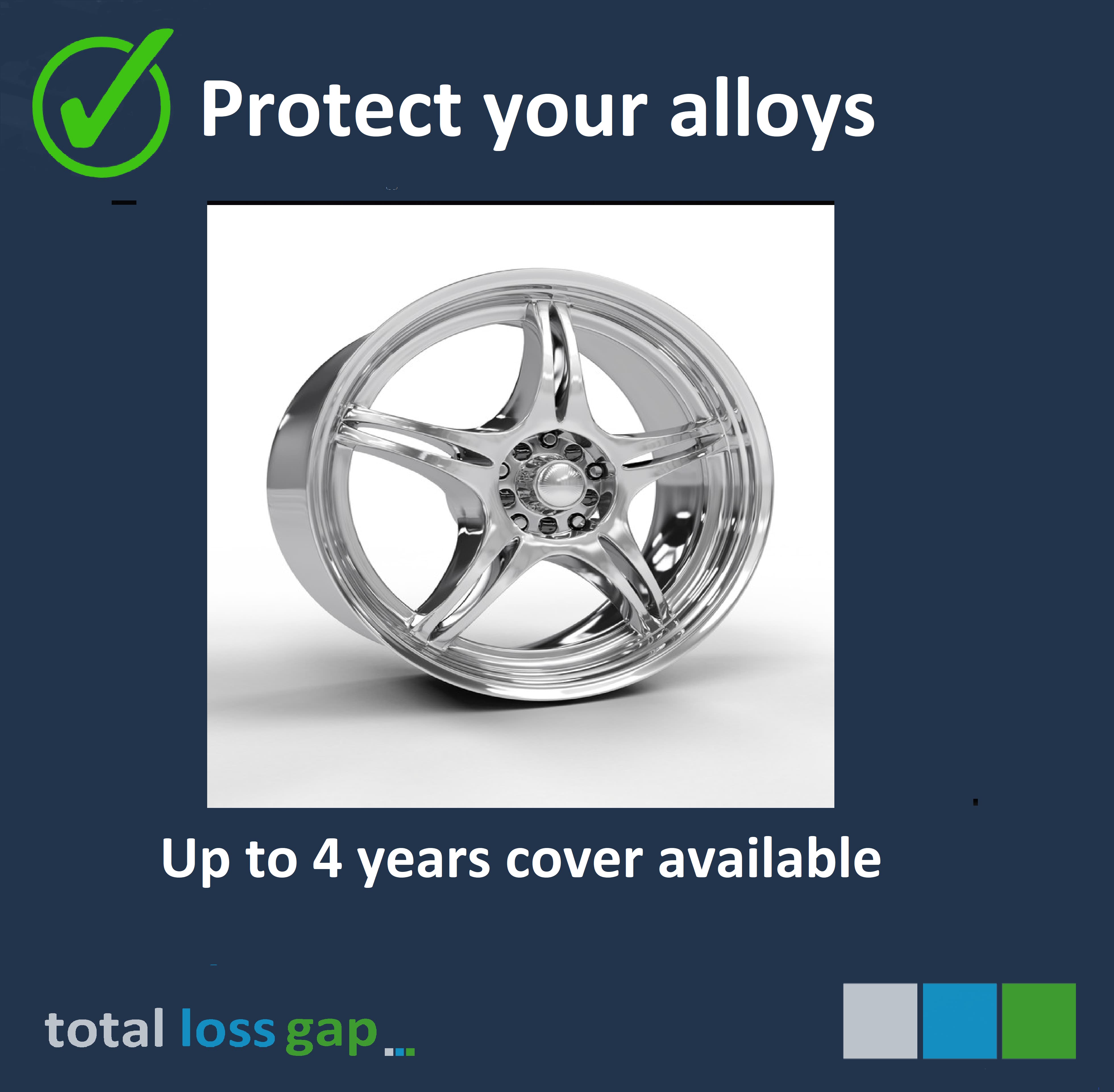 You can buy up to 4 years alloy wheel insurance