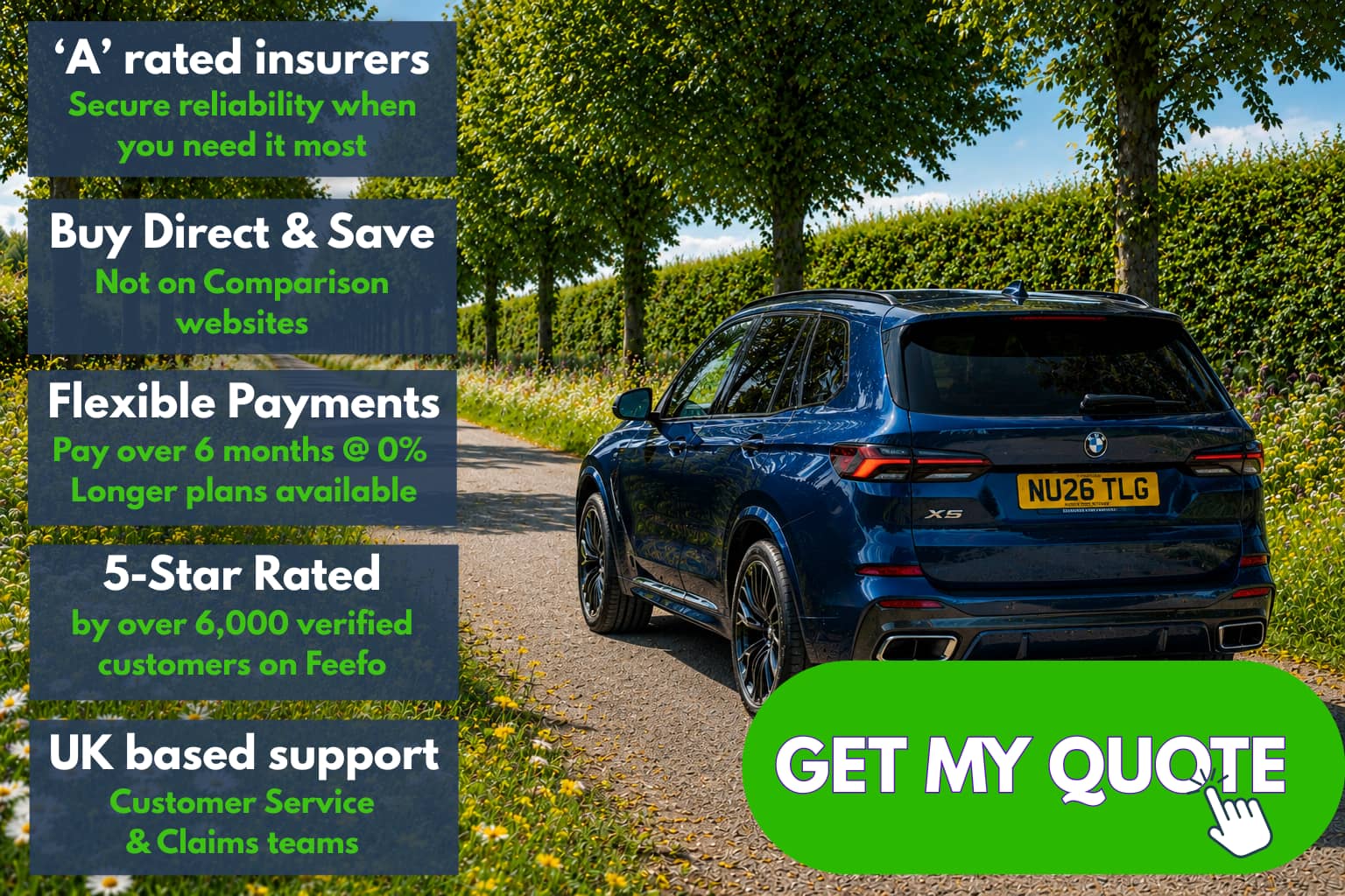 Total Loss GAP Insurance quote link July 2026 summer driving scene in the UK